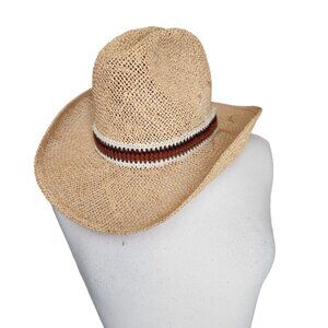 Vintage Resistol Stardust Straw Self Conforming Cowboy Hat Size 6 7/8‎ USA NEW